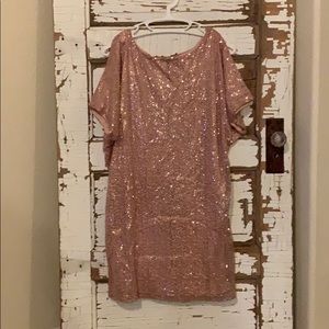 Rose Gold Sequin Dress